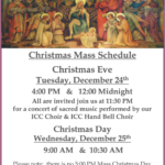 Christmas Mass Schedule 2019